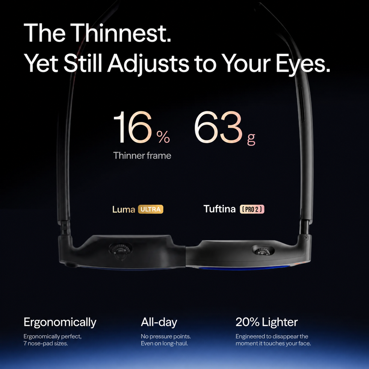 Tuftina Pro 2 XR Smart Glasses – 146″ Micro-OLED Display
