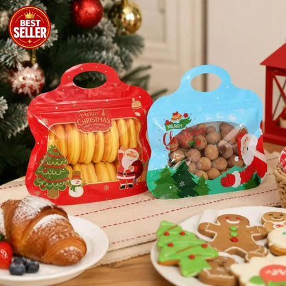 🎅50K+ SOLD!🎄Bestseller Self-Sealing Christmas Candy and Cookie Bags🍪Perfect for Holiday Gifts, Biscuits and Seasonal Treats🎁