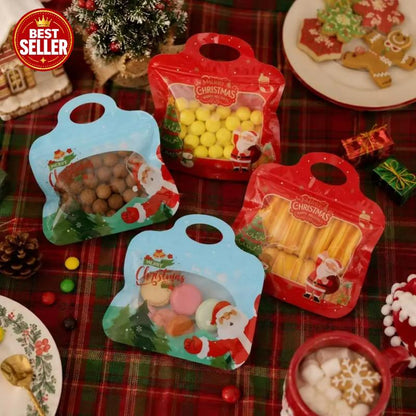 🎅50K+ SOLD!🎄Bestseller Self-Sealing Christmas Candy and Cookie Bags🍪Perfect for Holiday Gifts, Biscuits and Seasonal Treats🎁